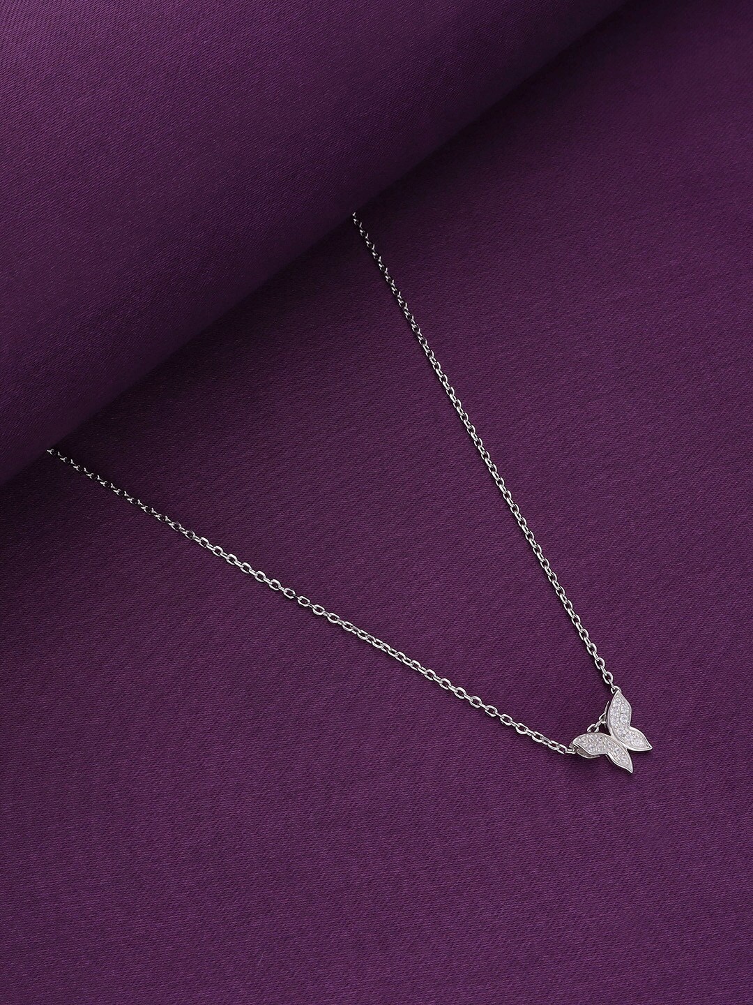 

KAI JEWEL 92.5 Sterling Silver Rhodium-Plated Necklace