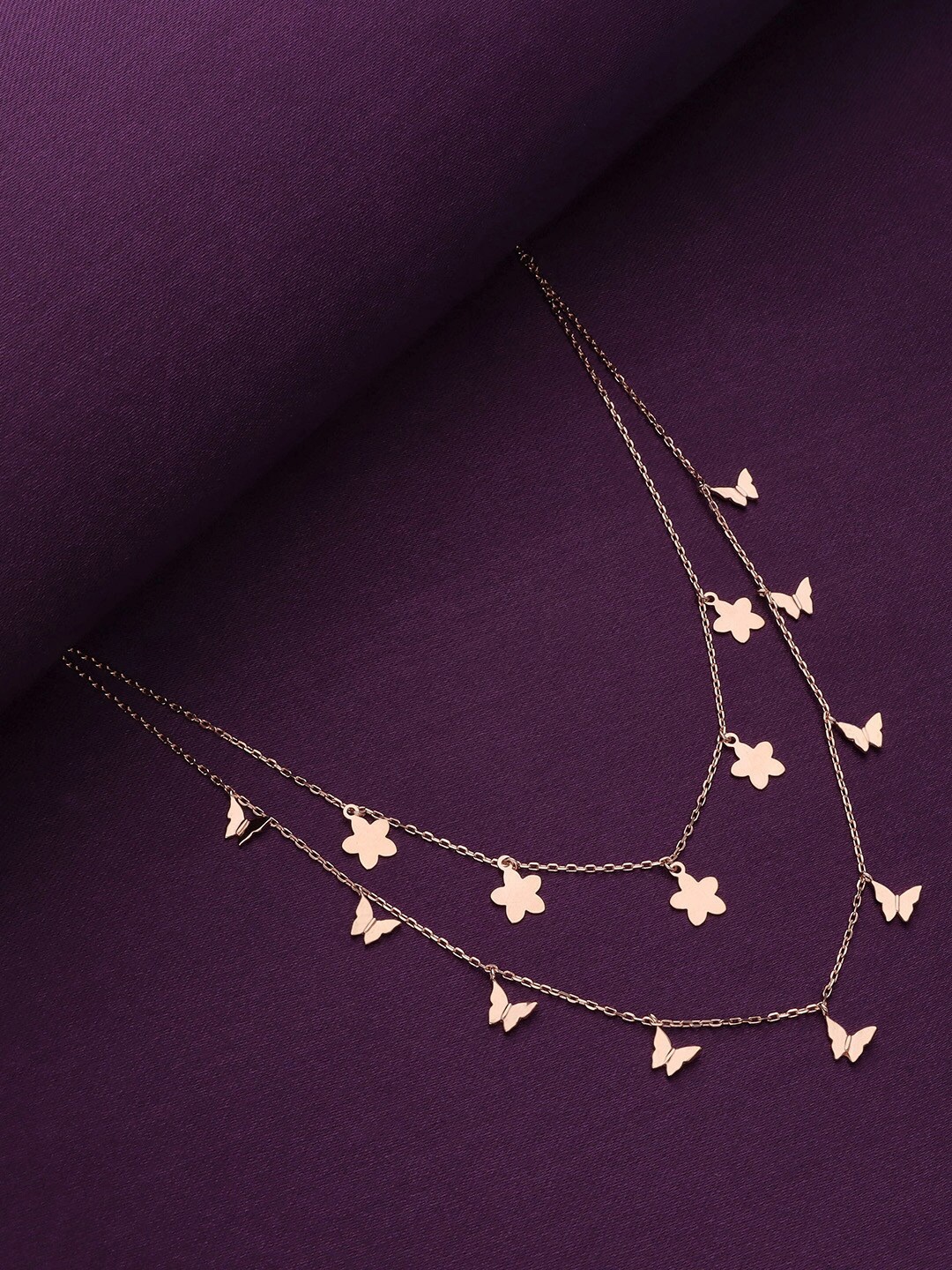 

KAI JEWEL Sterling Silver Rose Gold-Plated Necklace
