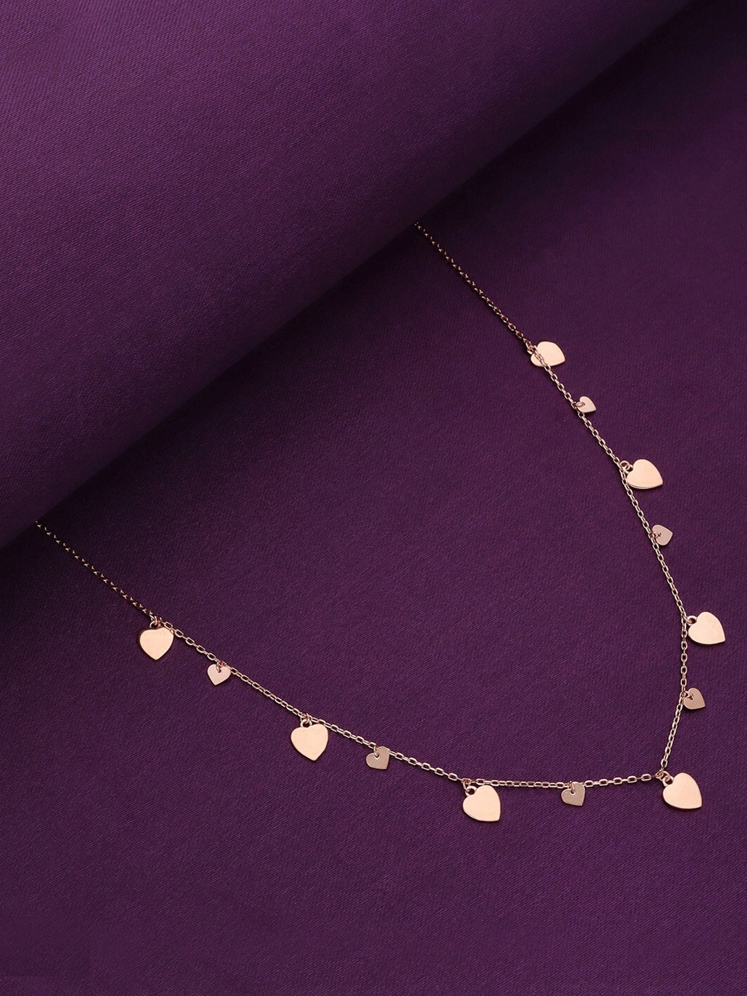 

KAI JEWEL 925 Sterling Silver Rhodium-Plated Necklace, Rose gold