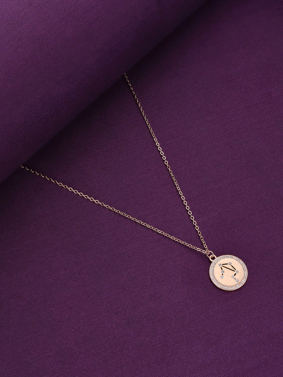 

KAI JEWEL 92.5 Sterling Silver Rose Gold-Plated Necklace