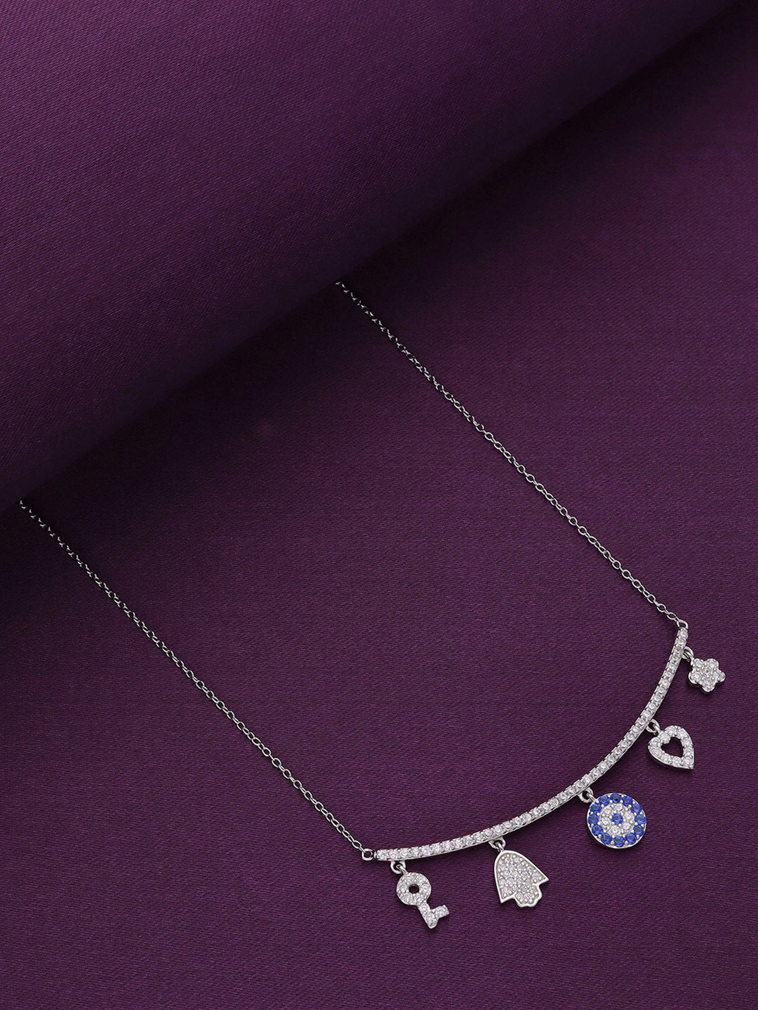 

KAI JEWEL Sterling Silver Rhodium-Plated Necklace