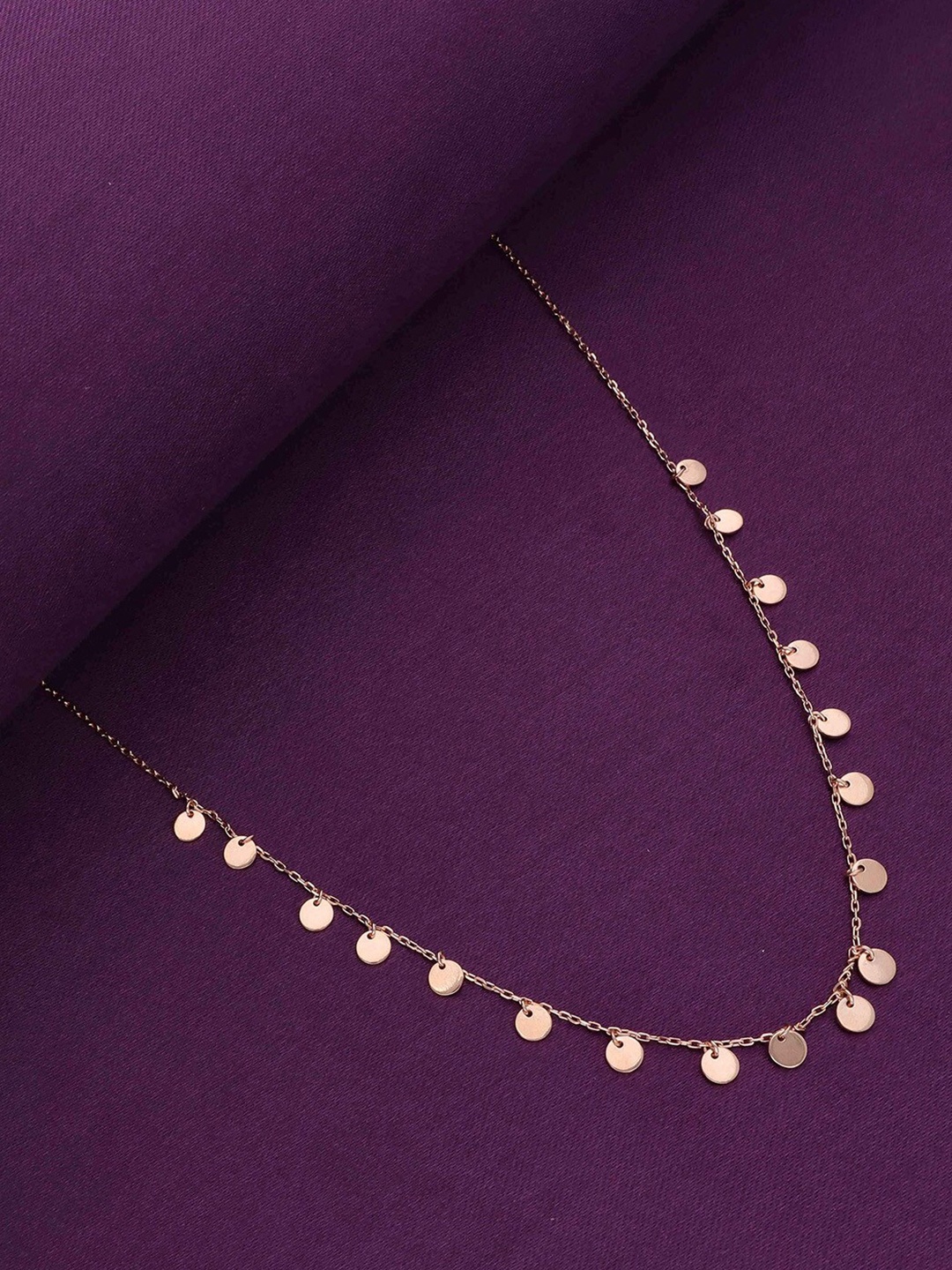 

KAI JEWEL 925 Sterling Silver Rhodium-Plated Necklace, Rose gold