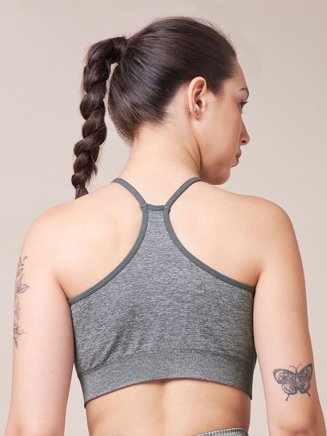 

CULT Medium Support Seamless Sports Bra, Grey