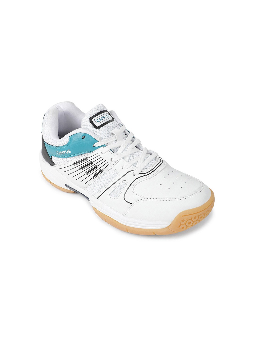 

Campus Men Textured Lace-Up Running Shoes, White