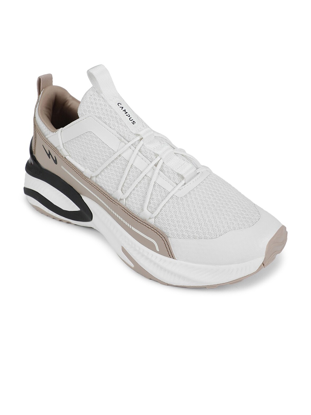 

Campus Men Mesh Running Shoes, Off white