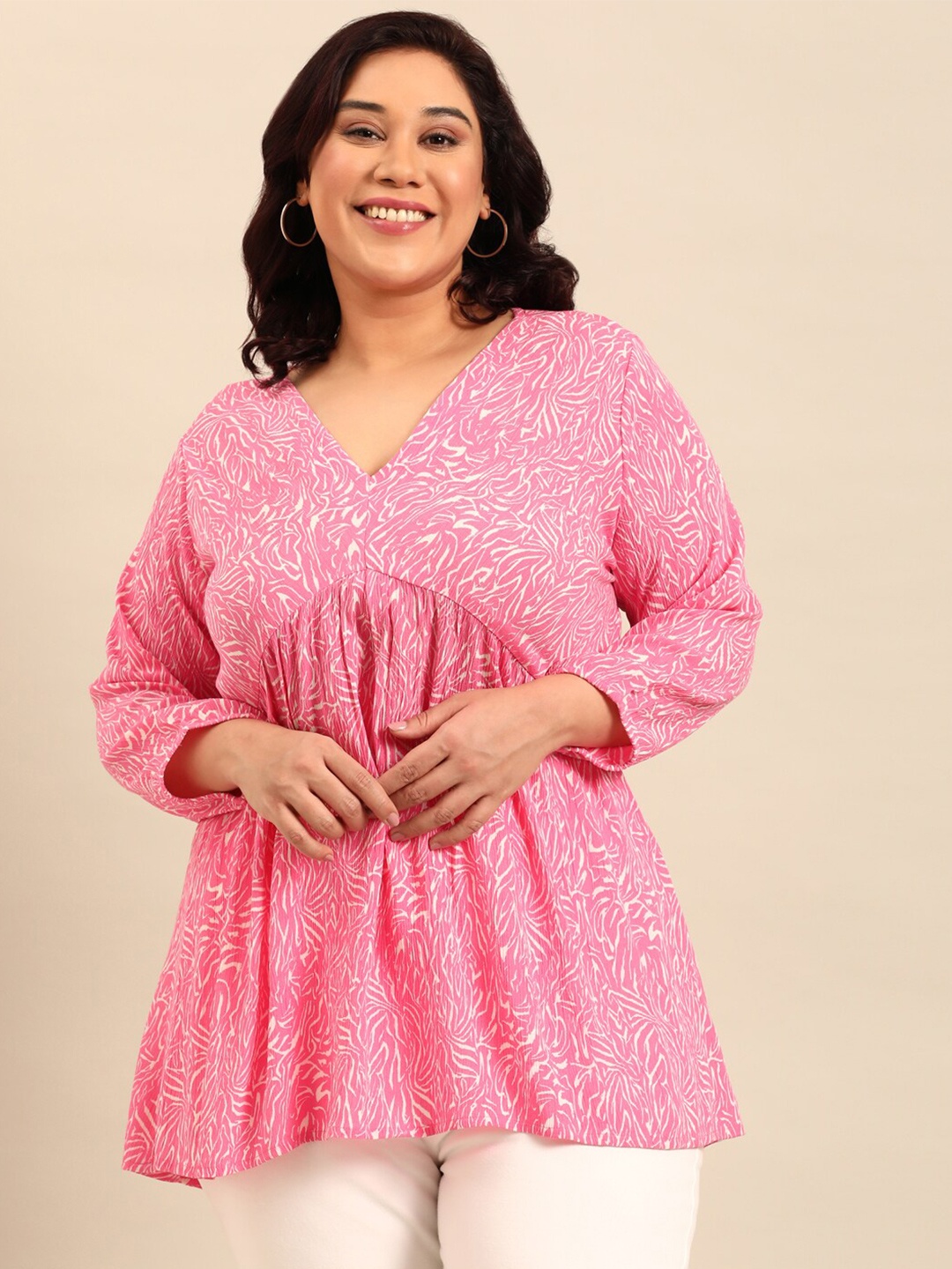 

The Pink Moon Printed Tunic