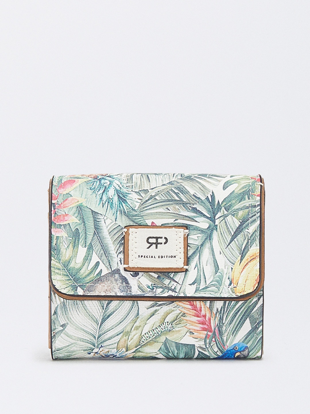 

PARFOIS Women Floral Printed Envelope, Green