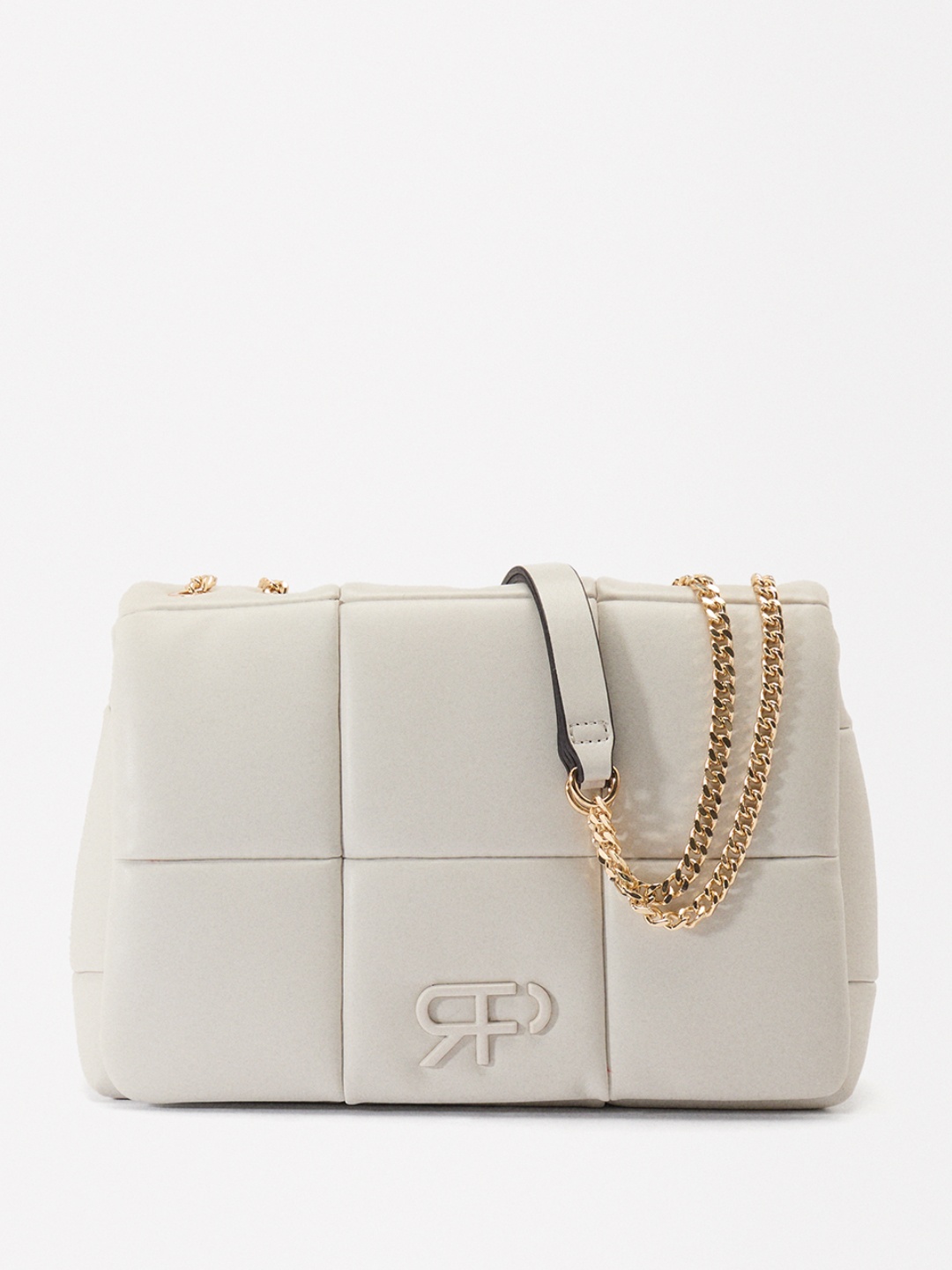 

PARFOIS Structured Sling Bag, Off white