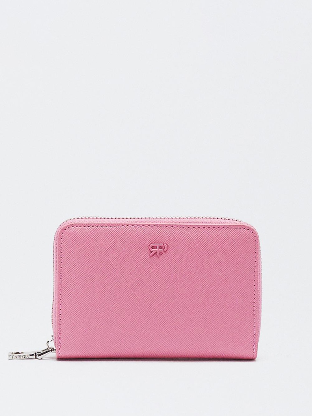 

PARFOIS Women Zip Around Wallet, Pink