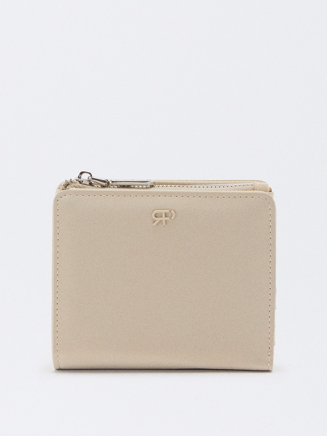 

PARFOIS Women Two Fold Wallet, Beige
