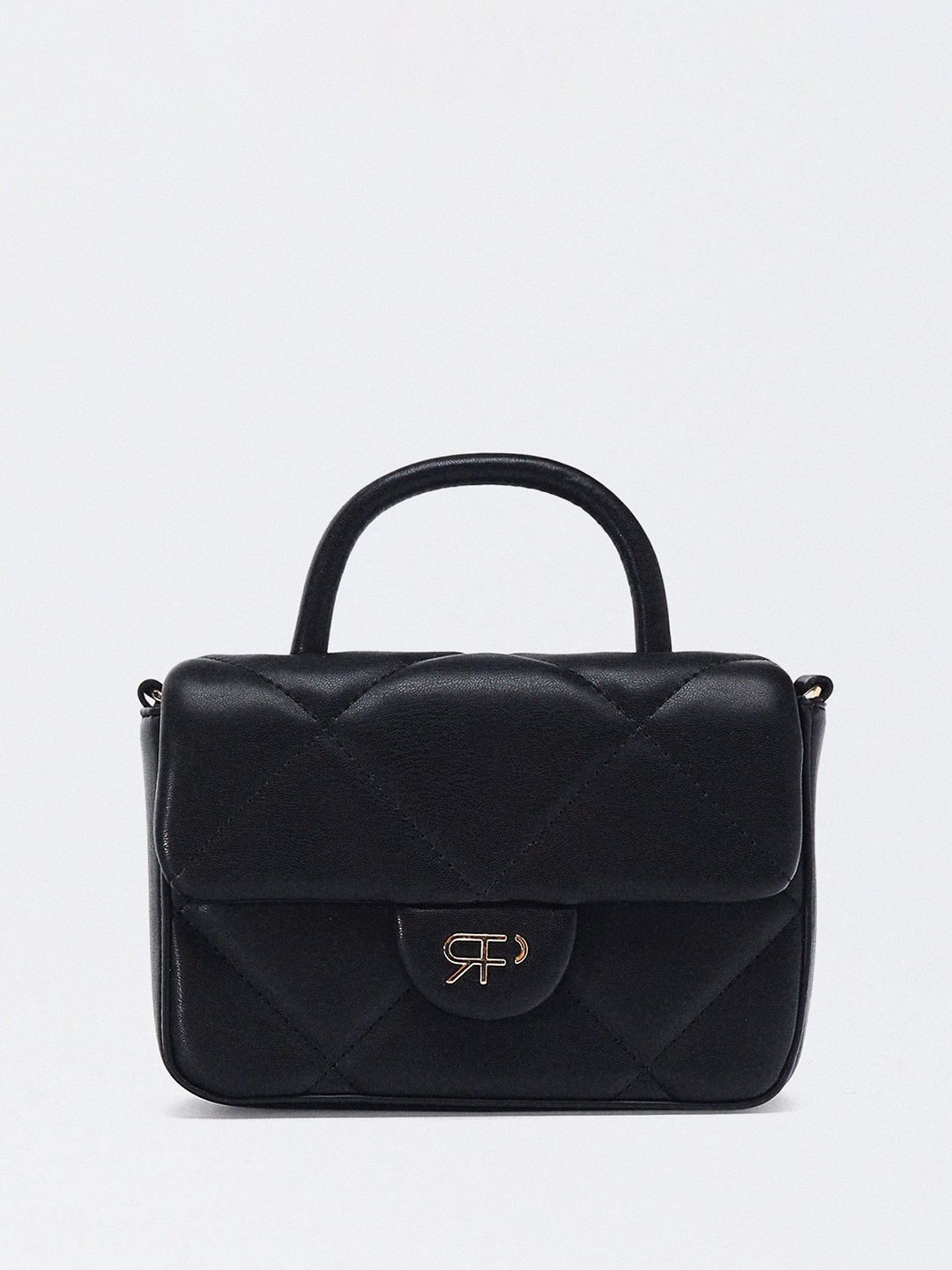 

PARFOIS Structured Quilted Sling Bag, Black