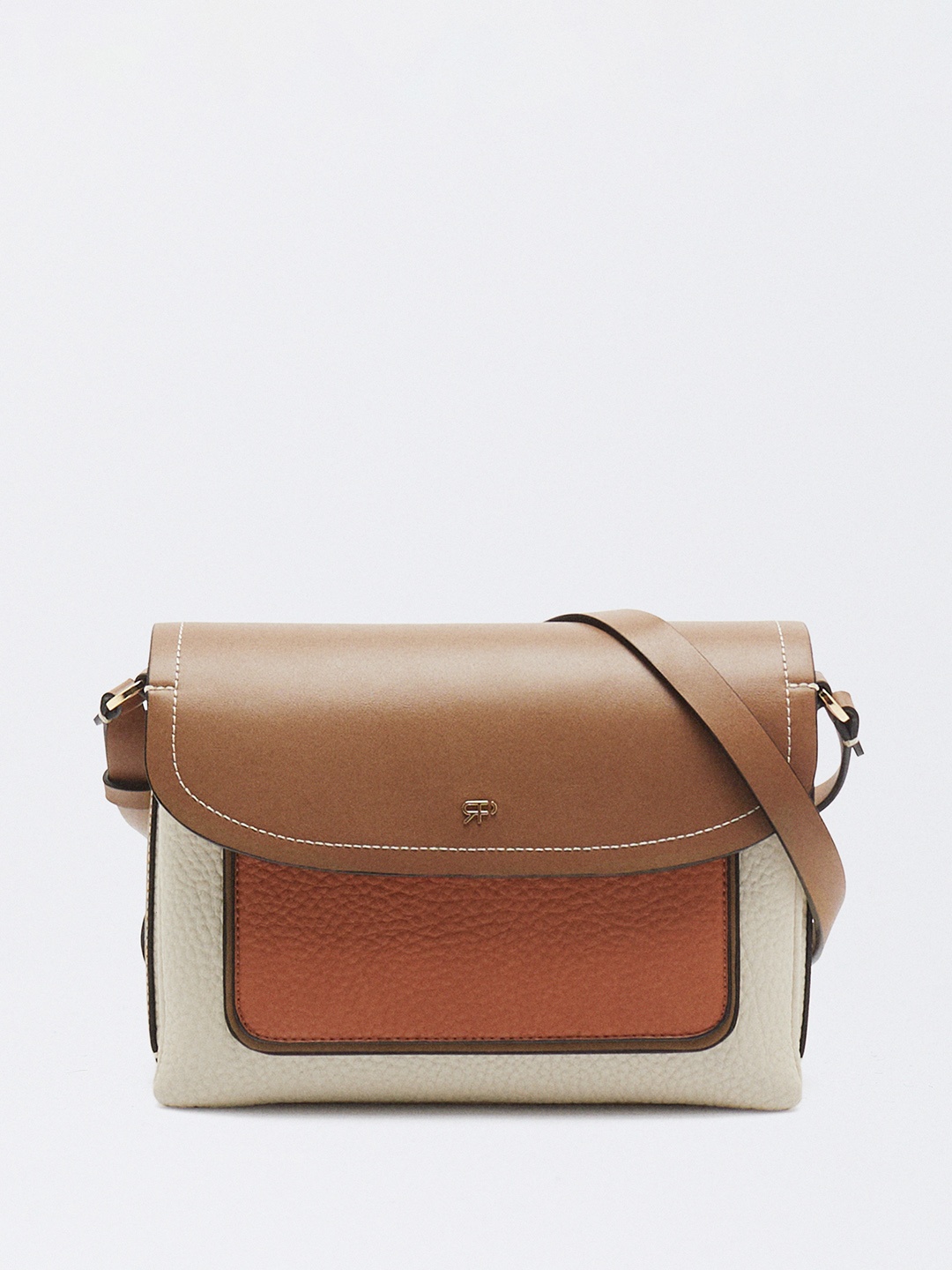 

PARFOIS Structured Crossbody Bag, Brown