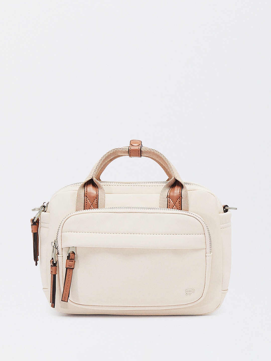 

PARFOIS Structured Crossbody Bag, Off white
