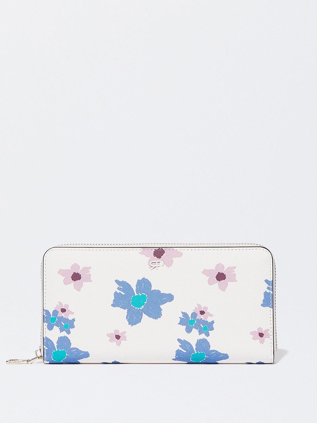 

PARFOIS Women Floral Printed PU Zip Around Wallet, Multi