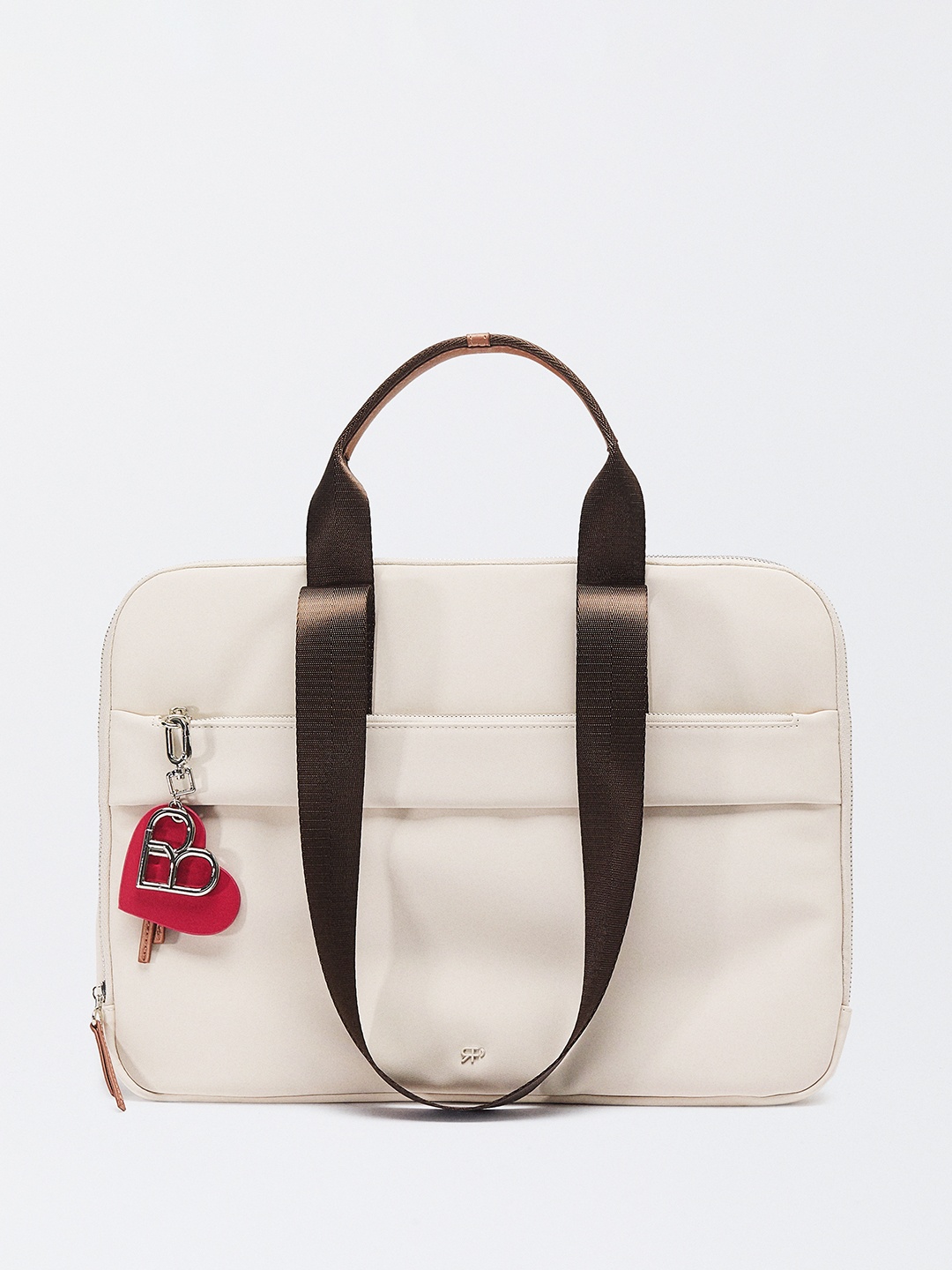 

Women Structured Laptop Bag, Off white