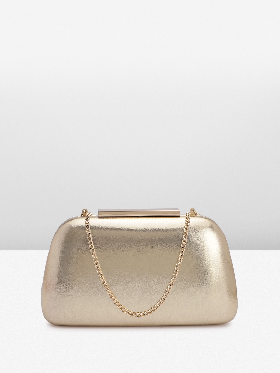 

PARFOIS Solid Purse Clutch, Gold