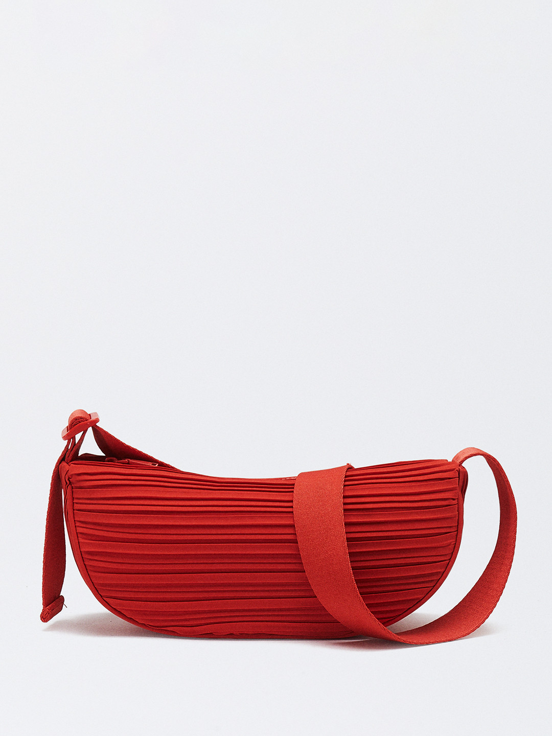

PARFOIS Pleated Crossbody Bag, Orange