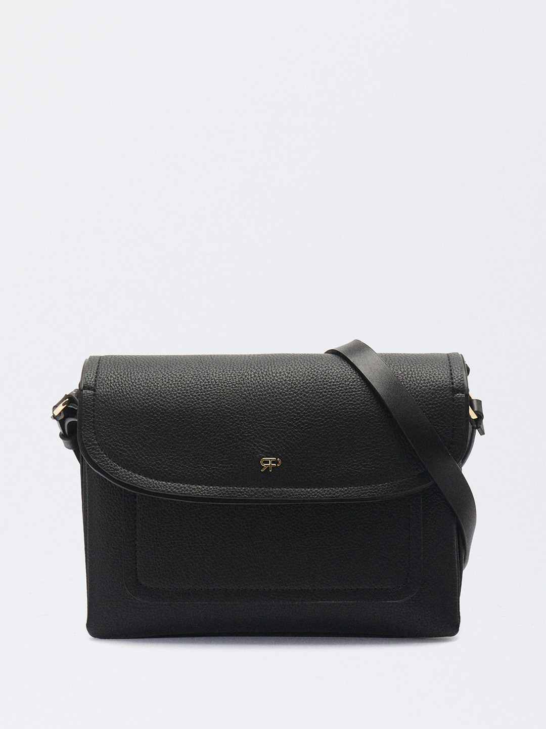 

PARFOIS Sling Bag with Flap Closure, Black