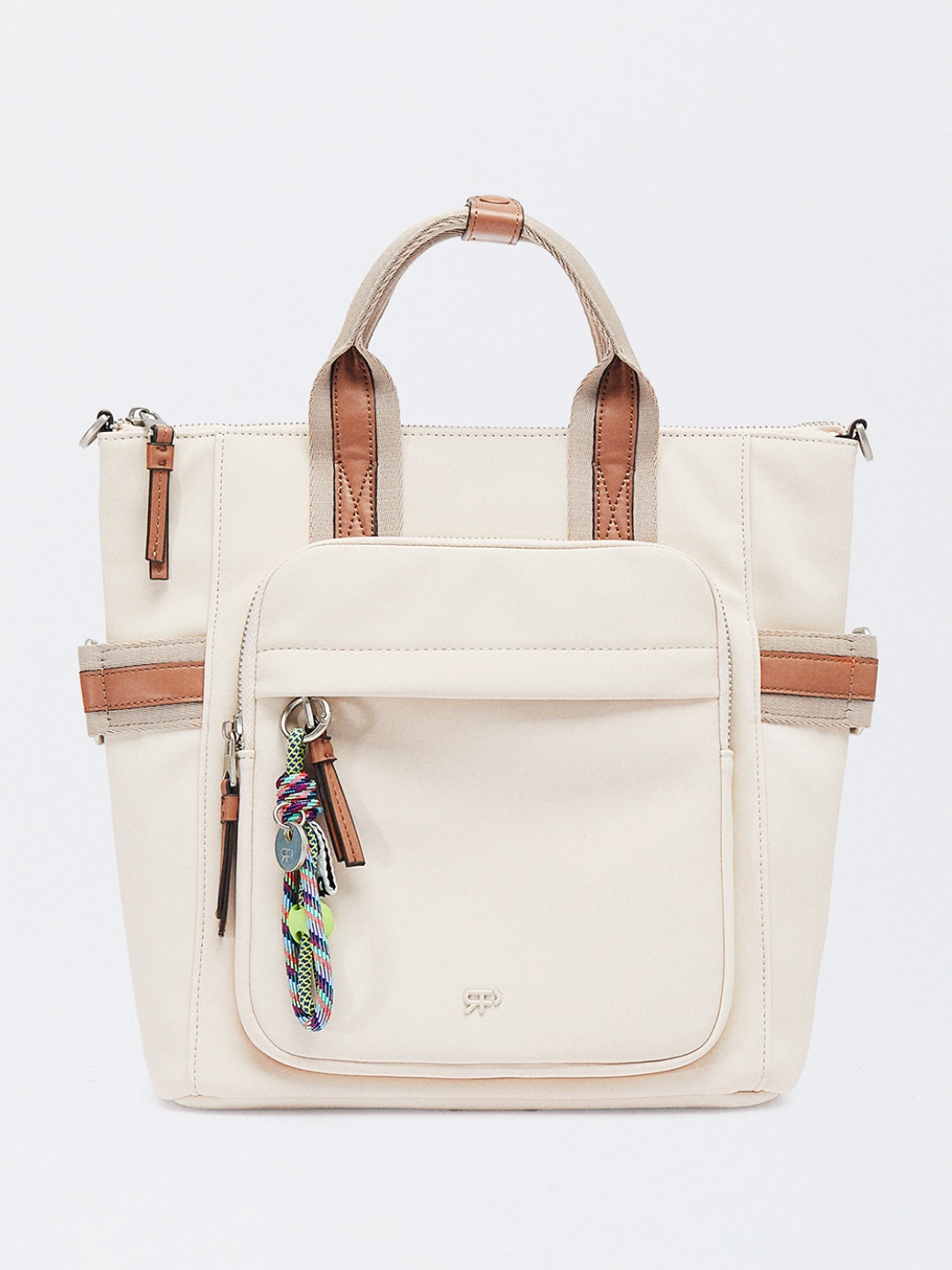 

PARFOIS Women Backpack with Multifunction Straps, Off white