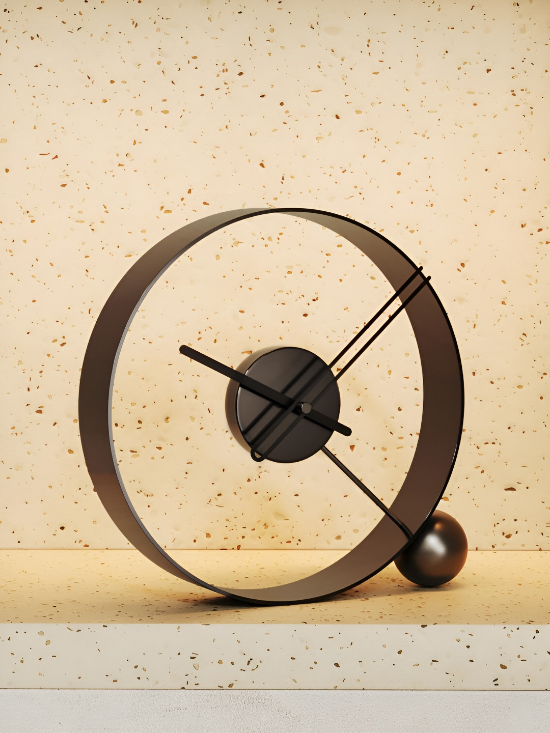 

Writings On The Wall Black Contemporary Analogue Wall Clock