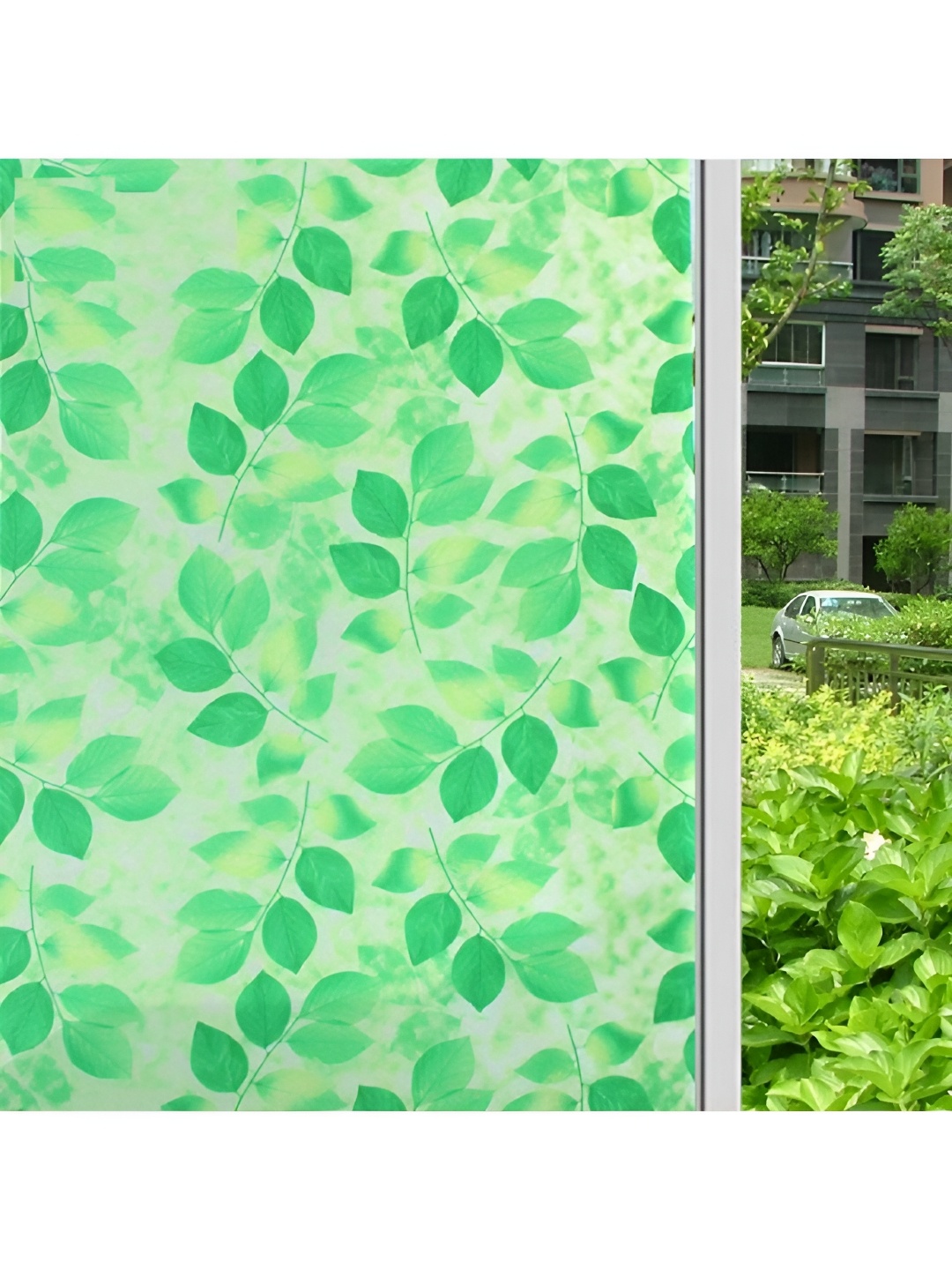 

Jaamso Royals Green Floral Printed Self-Adhesive Window Frosting Film Sticker