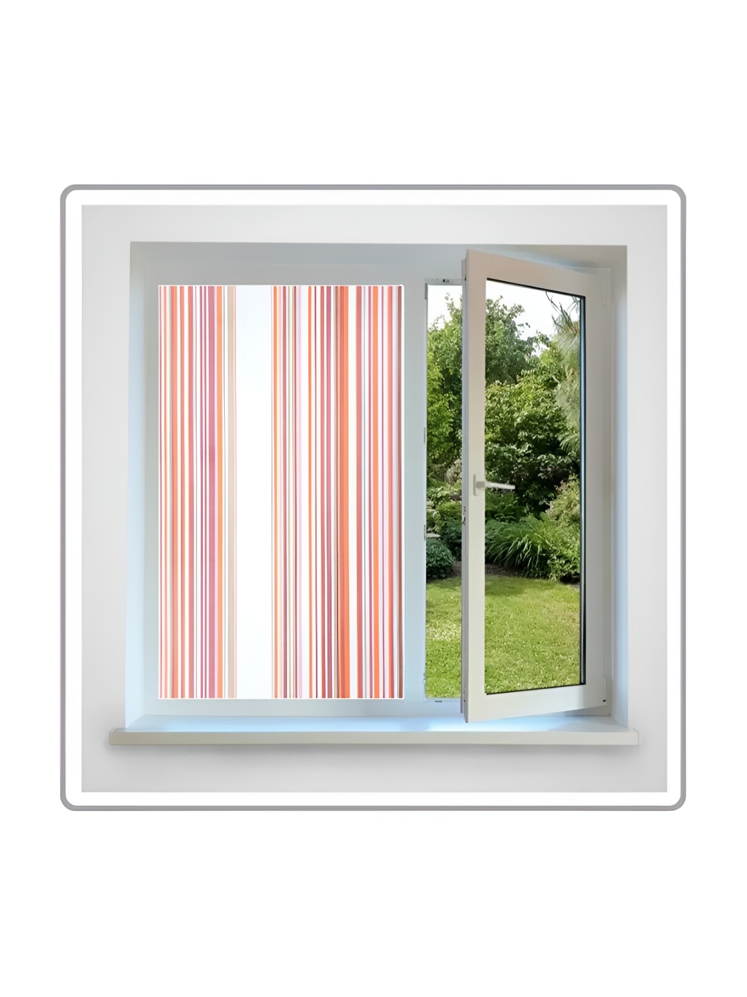 

Jaamso Royals White & Pink Printed Self-Adhesive Waterproof Window Sticker