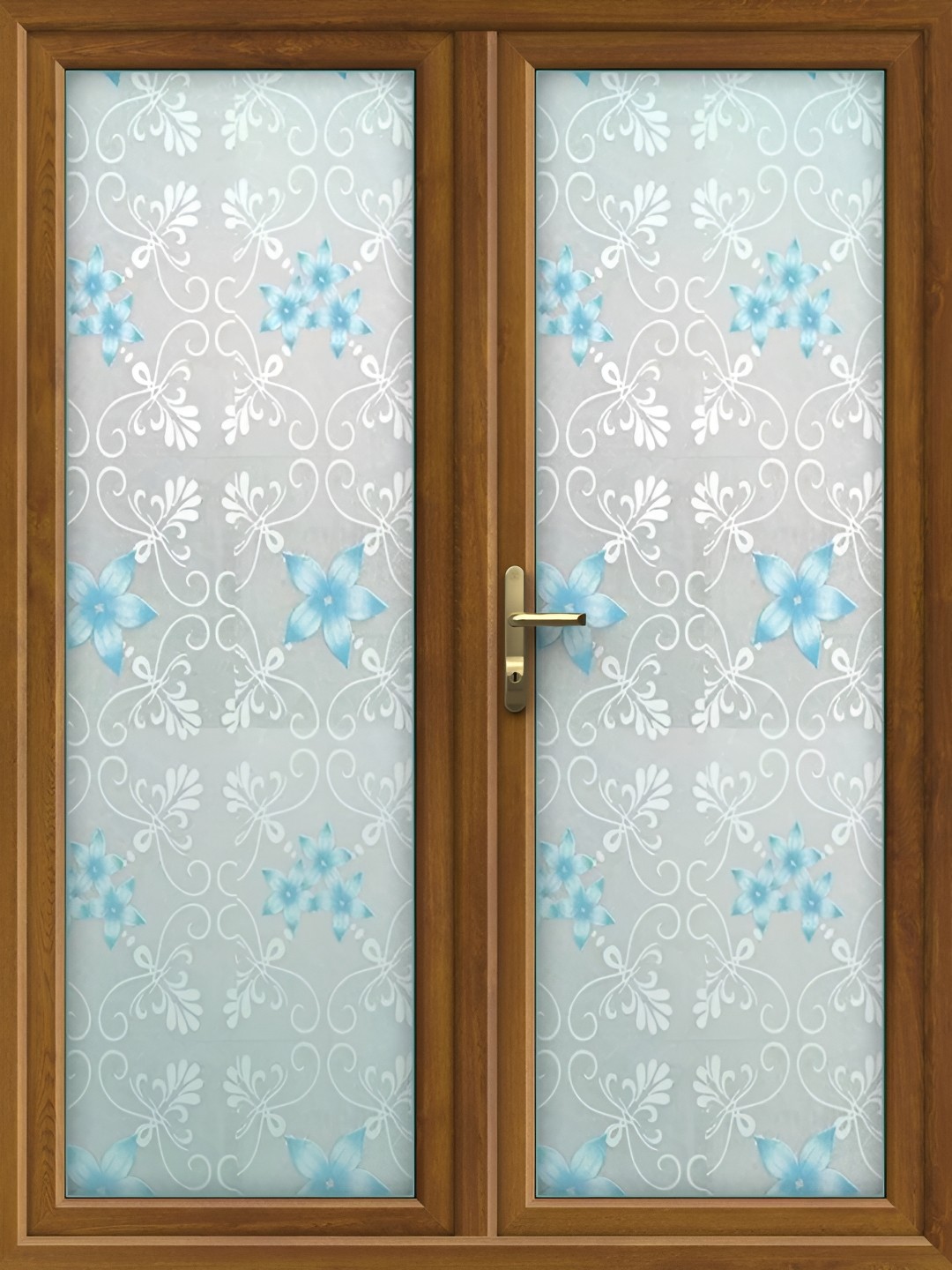 

Jaamso Royals White Floral and Botanical Printed Self-Adhesive Waterproof Window Sticker