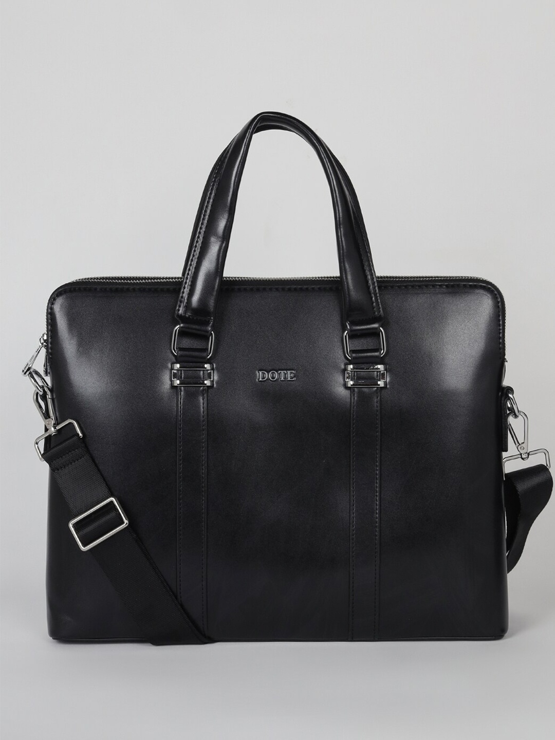 

DOTE Men PU 15 Inch Laptop Bag, Black