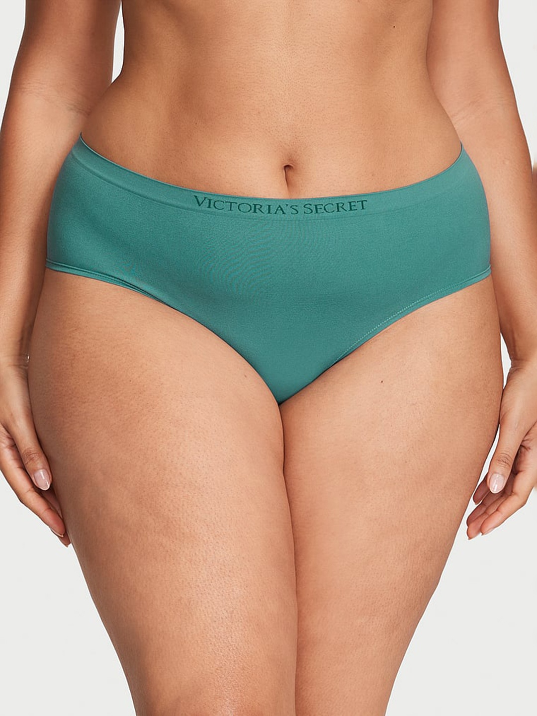 

Victoria's Secret Low-Rise Seamless Hiphugger Hipster Briefs, Green
