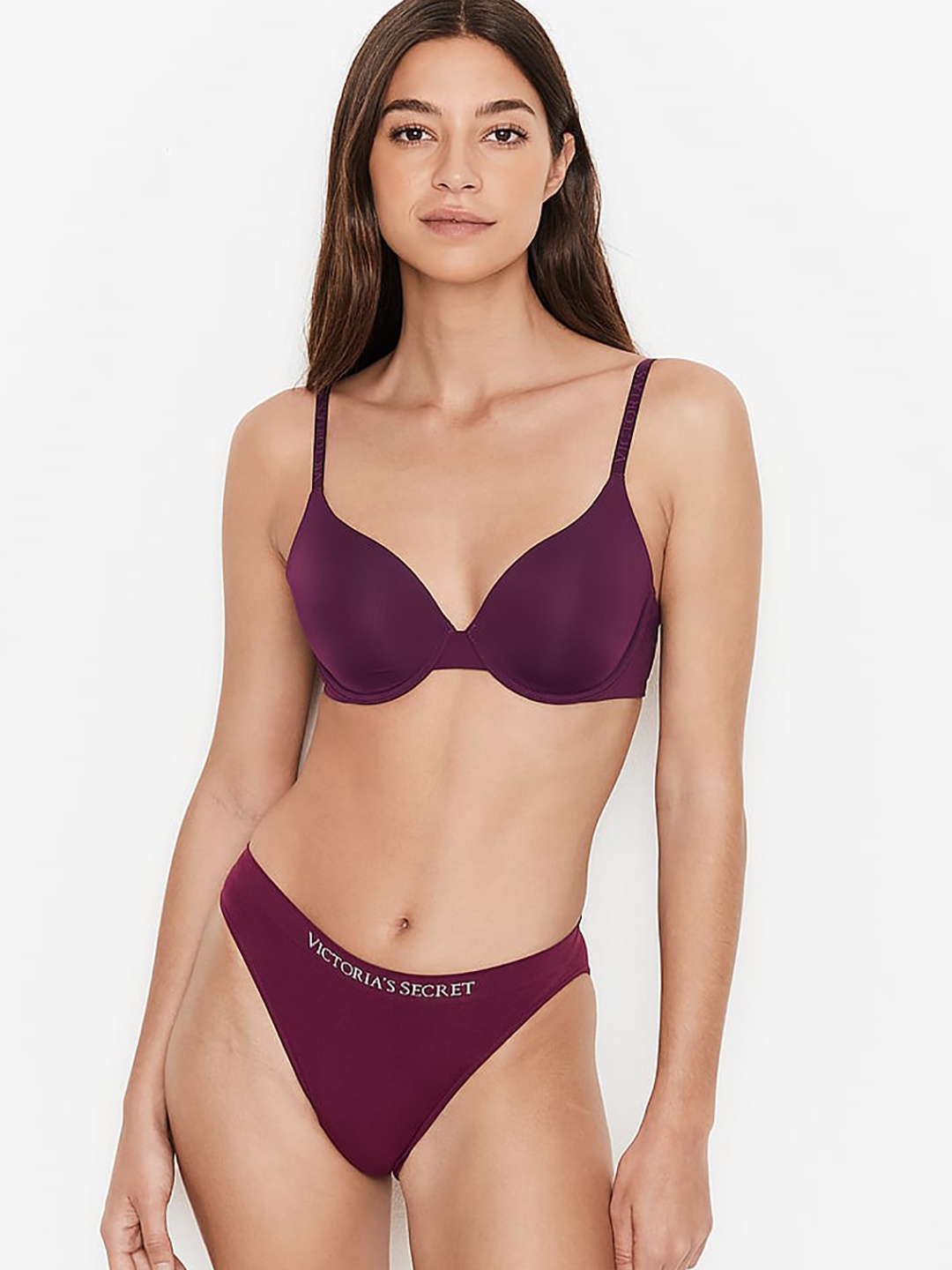 

Victoria's Secret Low-Rise Seamless Bikini Briefs, Purple