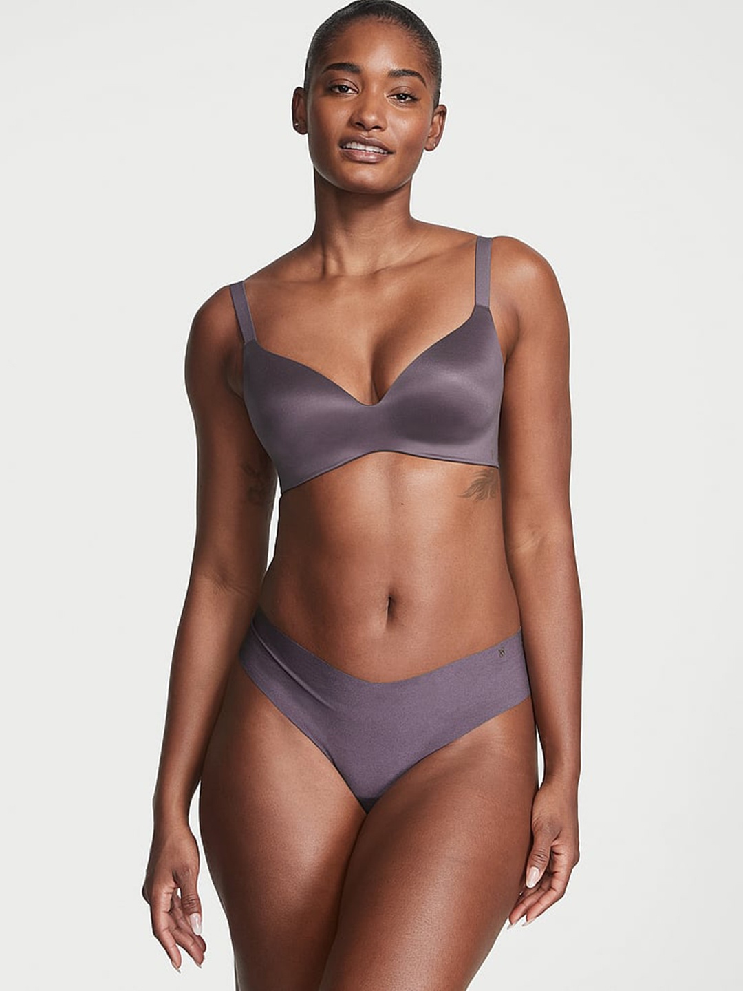 

Victoria's Secret Sexy Illusions Seamless Thong Briefs, Grey