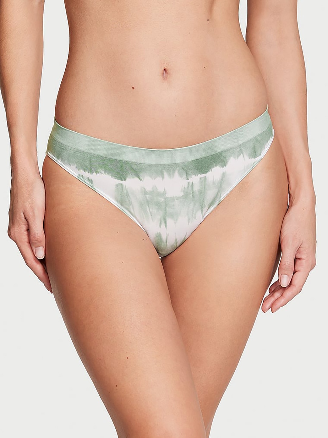 

Victoria's Secret Printed Seamless Bikini Brief, Green