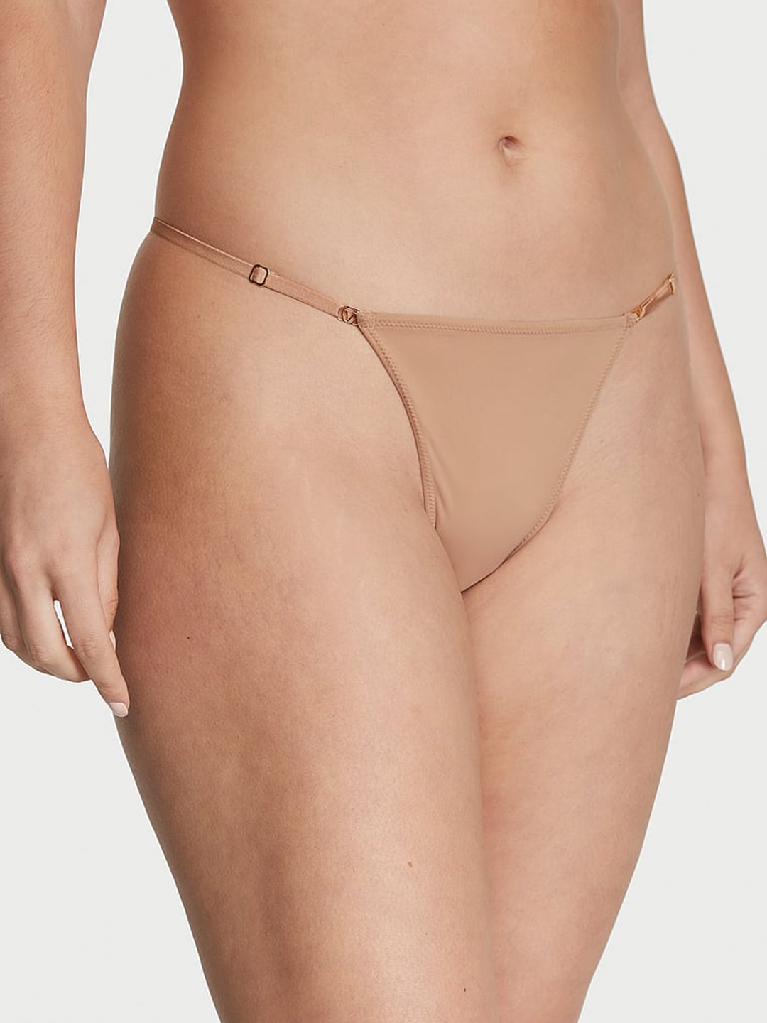 

Victoria's Secret Love Cloud Adjustable Thong Briefs, Beige