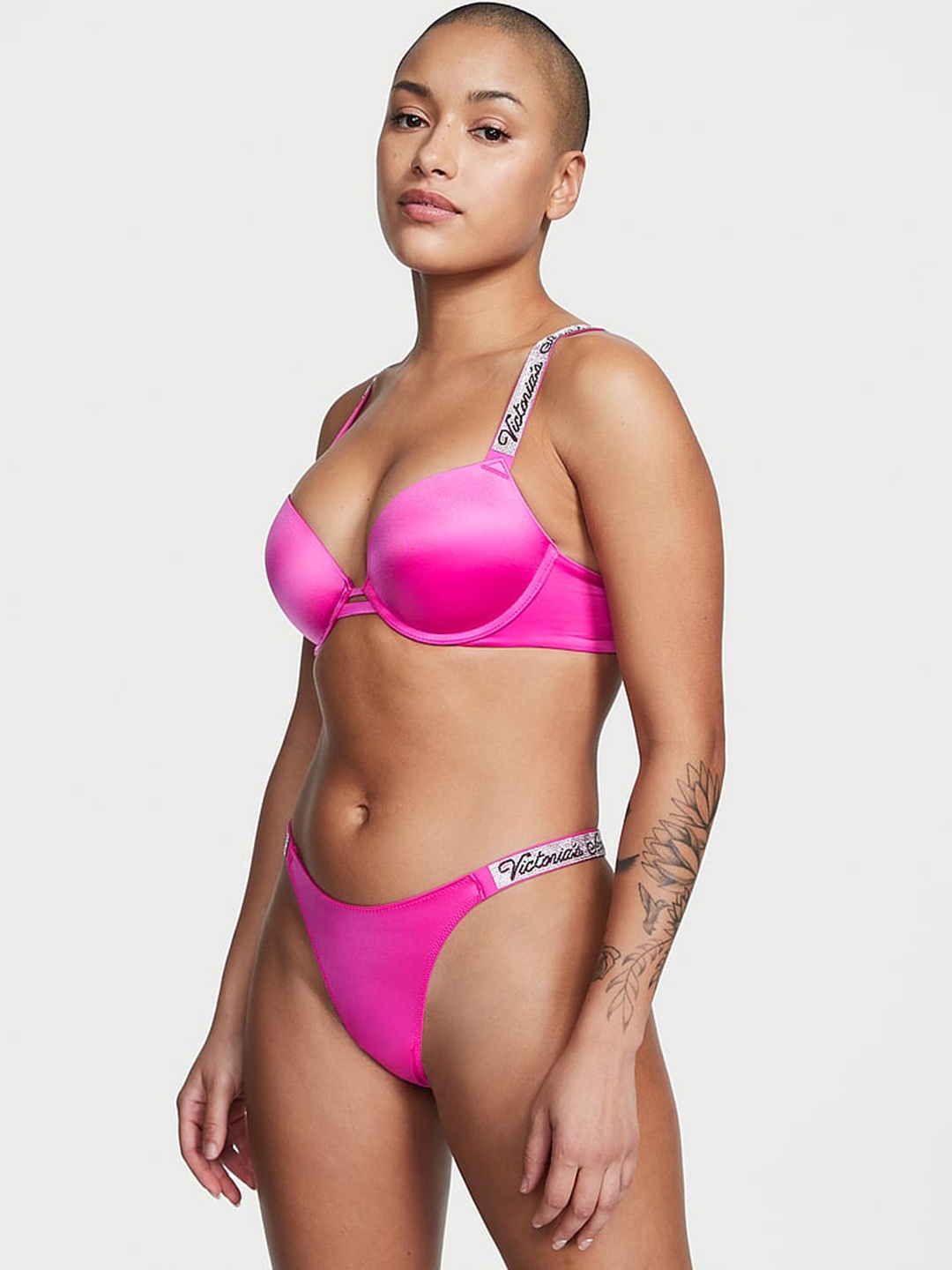 

Victoria's Secret Very Sexy Shine Strap Thong Briefs, Pink