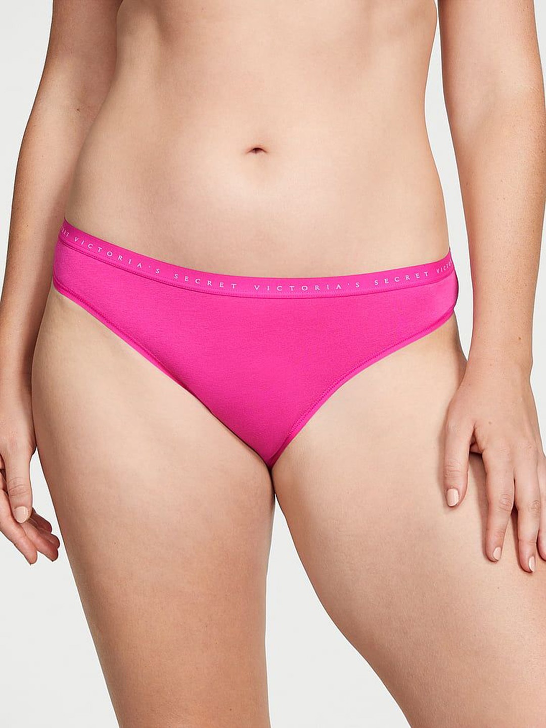 

Victoria's Secret Stretch Mid Rise Bikini Brief, Pink
