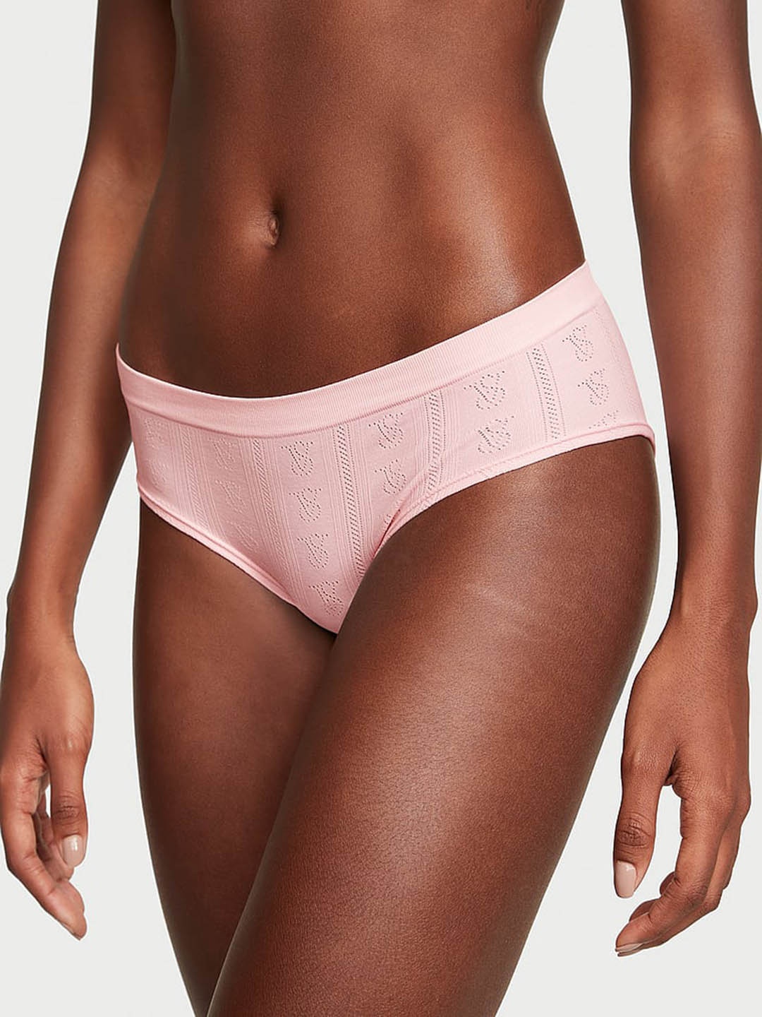 

Victoria's Secret Self Design Low Rise Hiphugger Hipster Brief, Pink