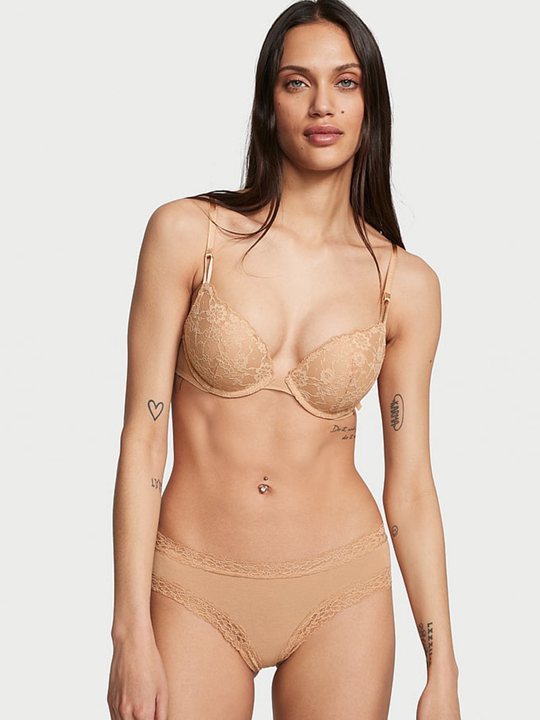 

Victoria's Secret The Lacie Self Design Low Rise Basic Brief, Beige