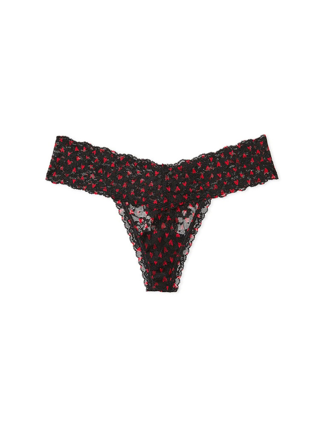 

Victoria's Secret The Lacie Posey Conversational Printed Low Rise Thong Brief, Black