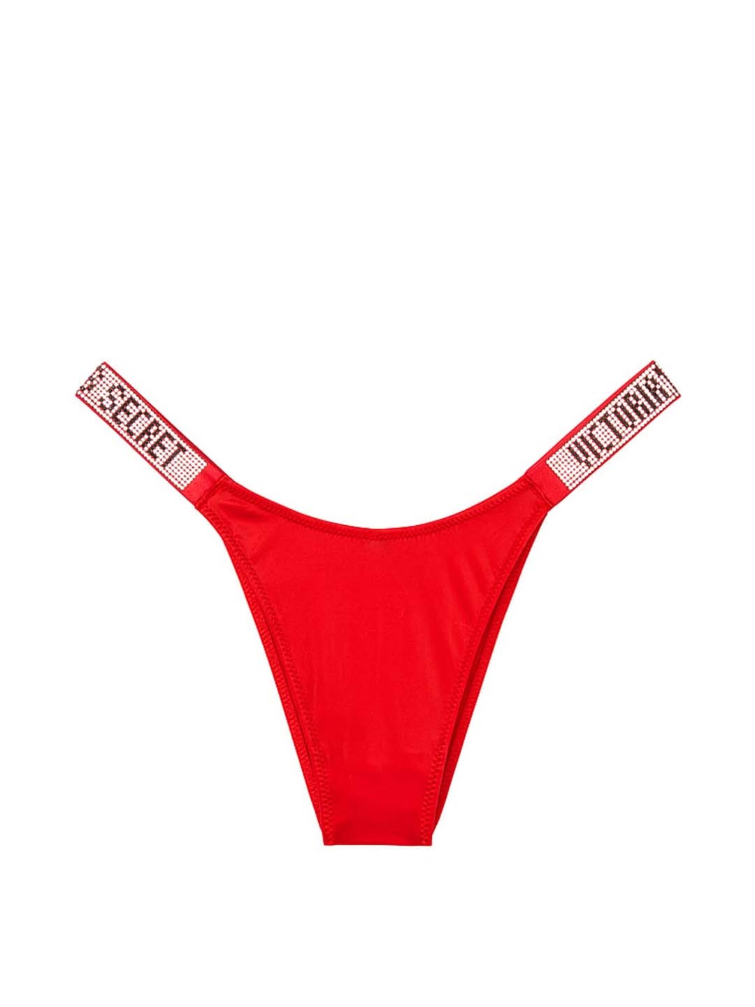 

Victoria's Secret Shine Strap Low Rise Brazilian Thongs Brief, Red