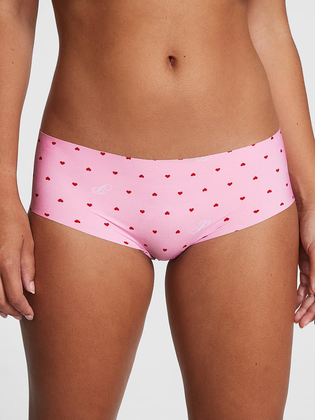 

Victoria's Secret PINK No-Show Printed 4-Way Stretch Low Rise Hipster Briefs