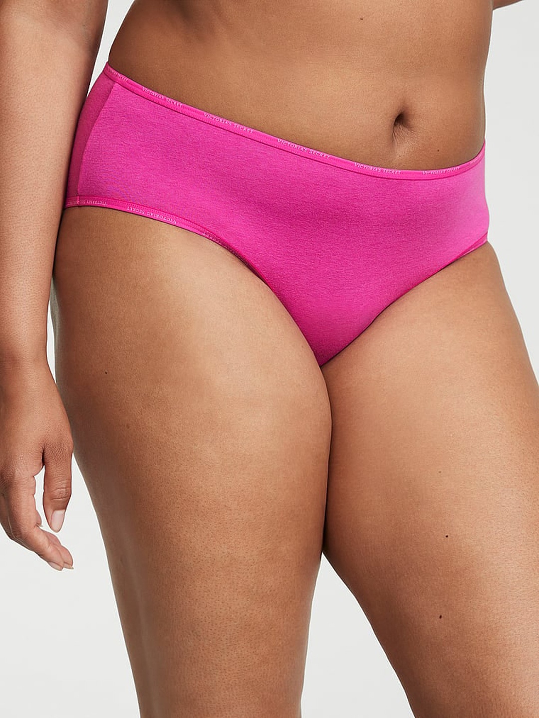 

Victoria's Secret Mini Logo Mid Rise Hipster Brief, Pink