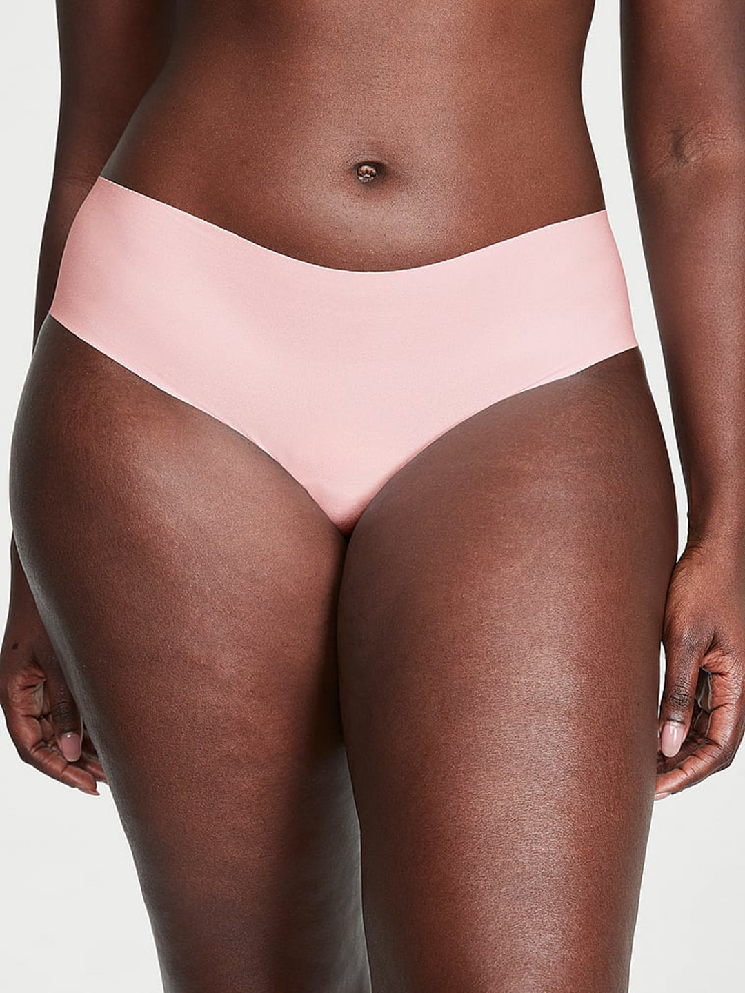

Victoria's Secret No-Show Lace-Trim Low Rise Basic Brief, Pink