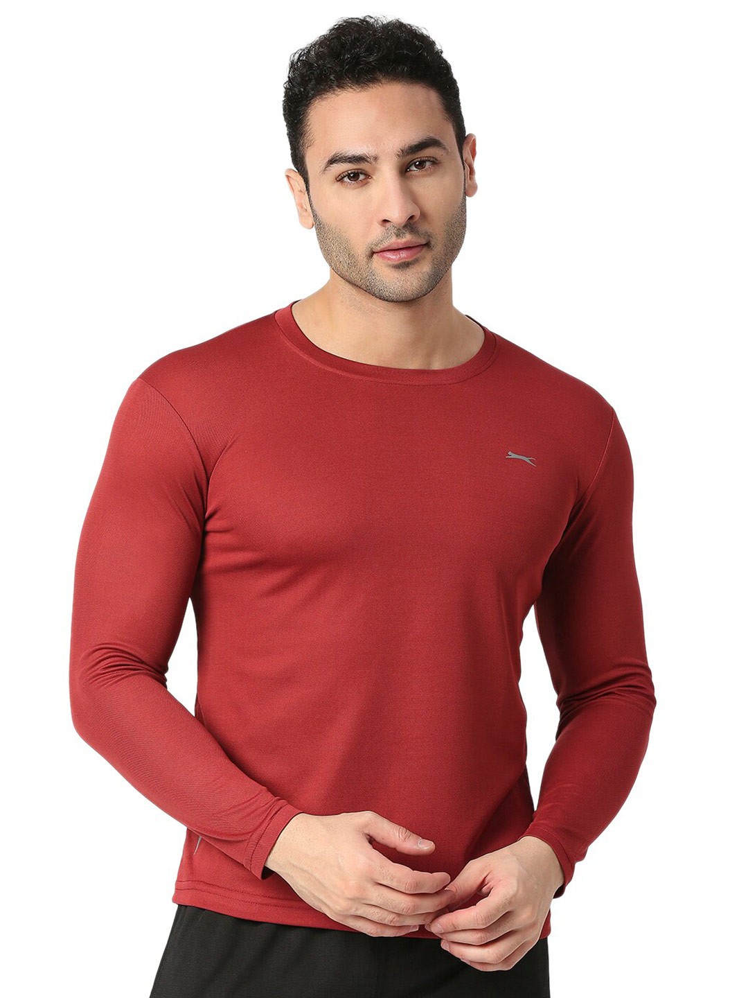 

Black Panther Round Neck Long Sleeves Casual T-shirt, Burgundy