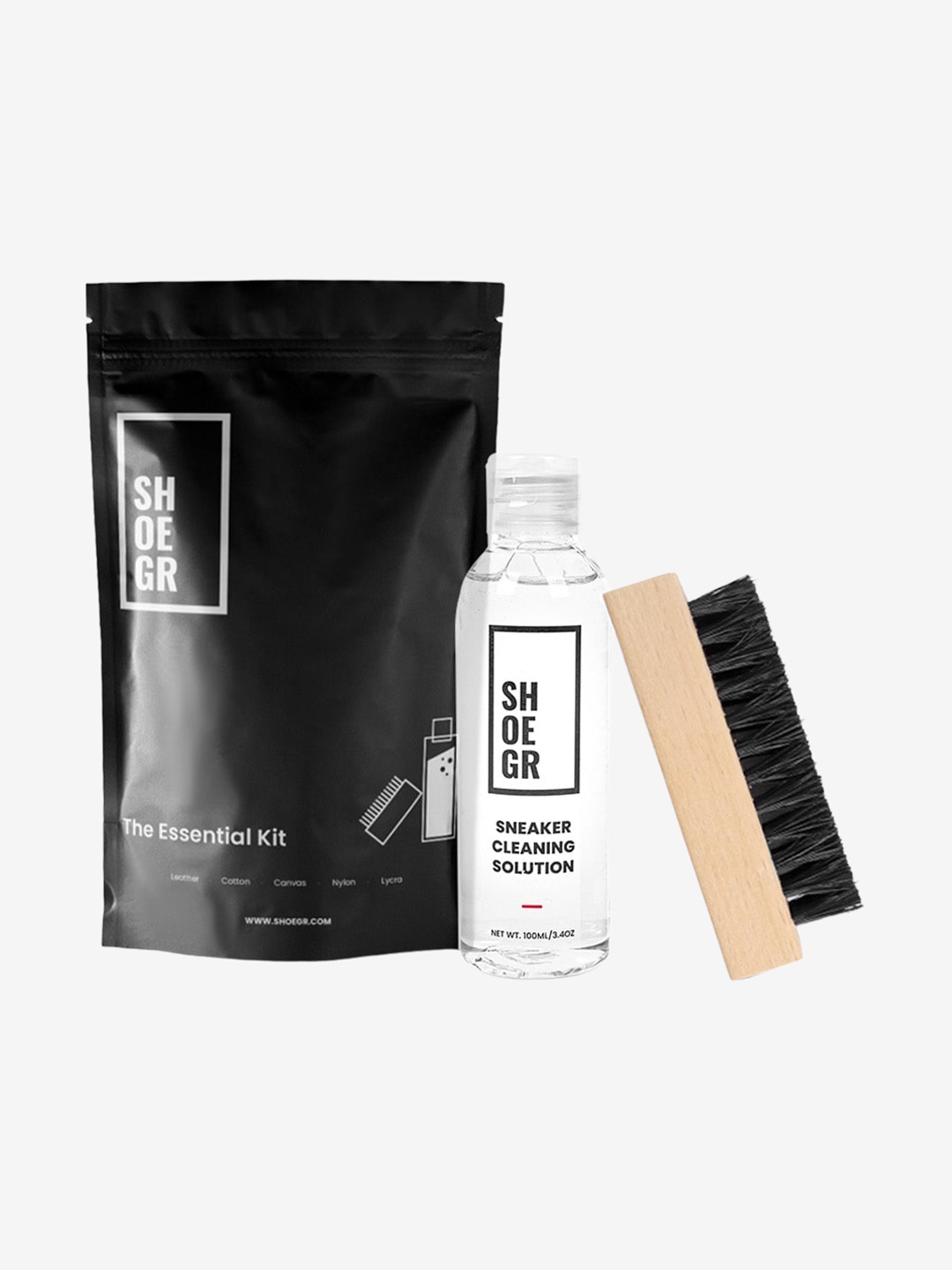 

SHOEGR Essential Shoe Cleaning Kit, Black