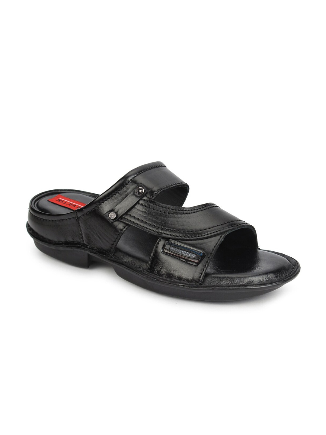 

Fashion Victim Men Leather Comfort Sandals, Black