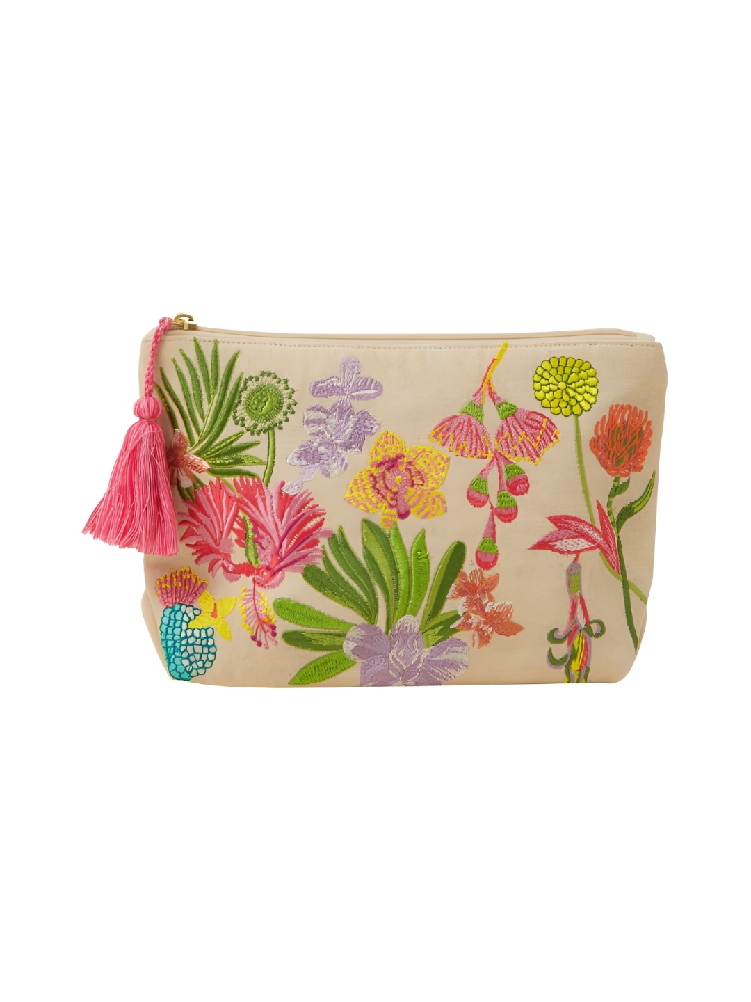 

ACCESSORIZE LONDON Beige Floral Multi-Utility Organiser