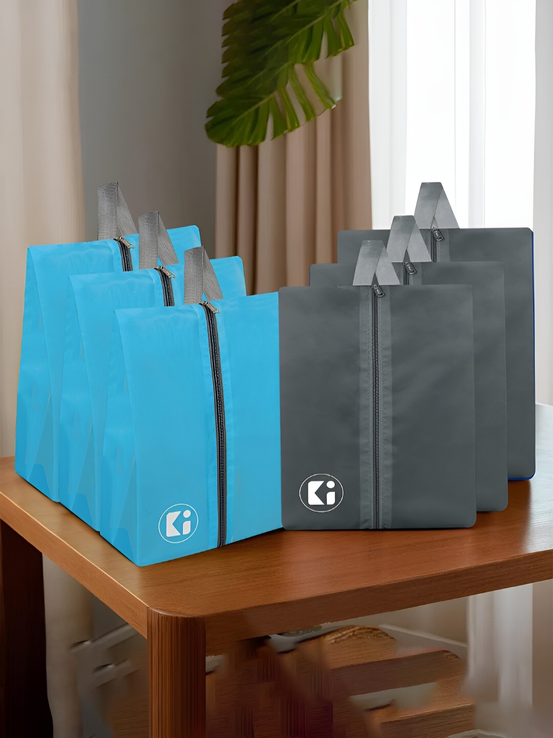 

Kuber Industries Pack Of 6 Shoe Bags, Turquoise blue