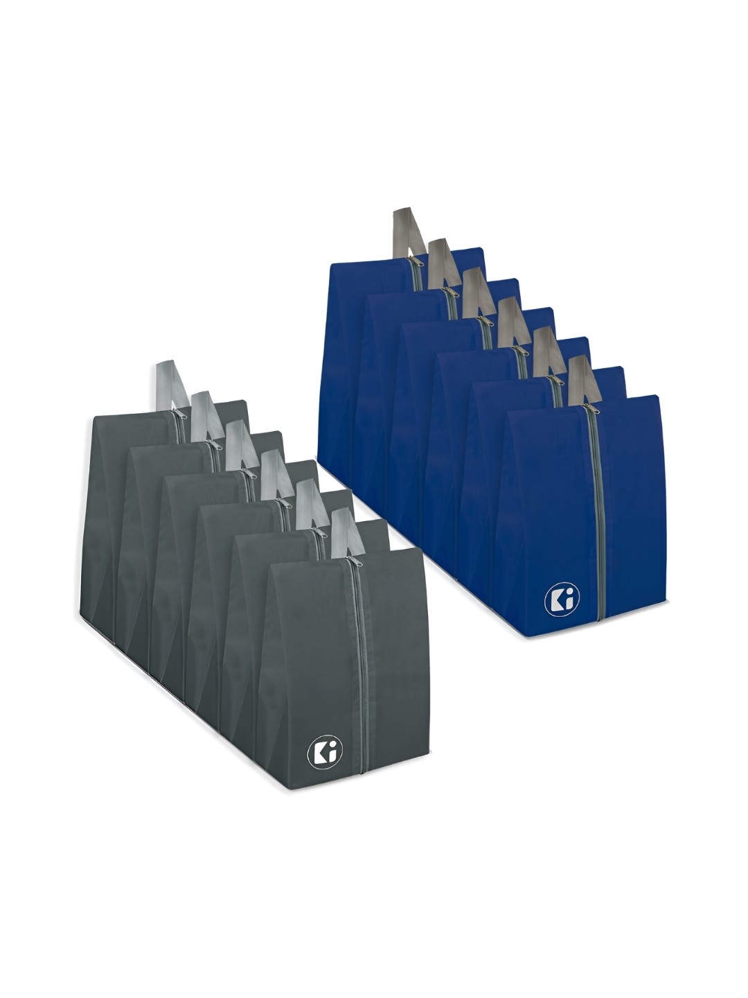 

Kuber Industries Pack Of 12 Travel Shoe Bags, Blue