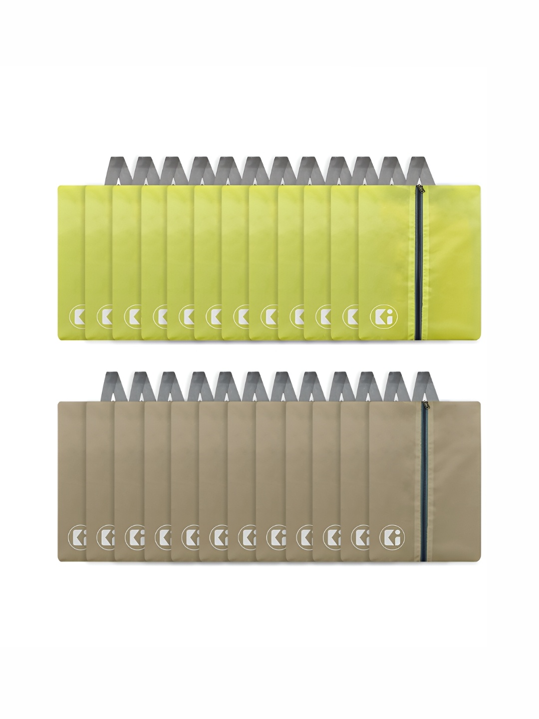 

Kuber Industries 24-Pcs Travel Shoe Carrying Organizer, Yellow