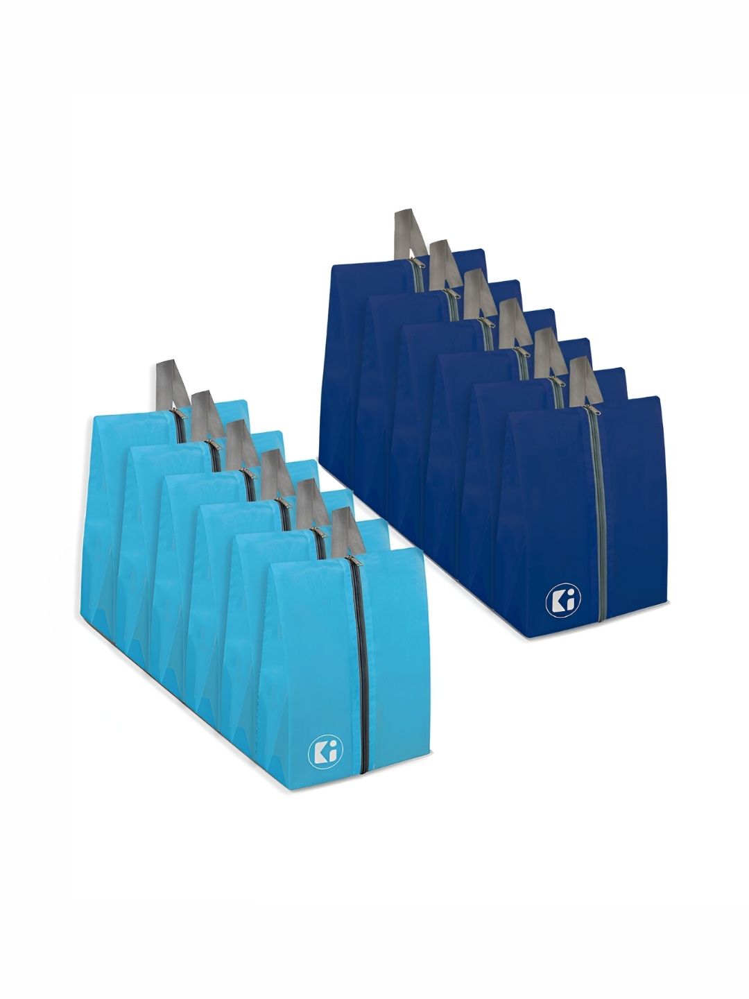 

Kuber Industries 12-Pcs Waterproof Shoe Bags, Blue